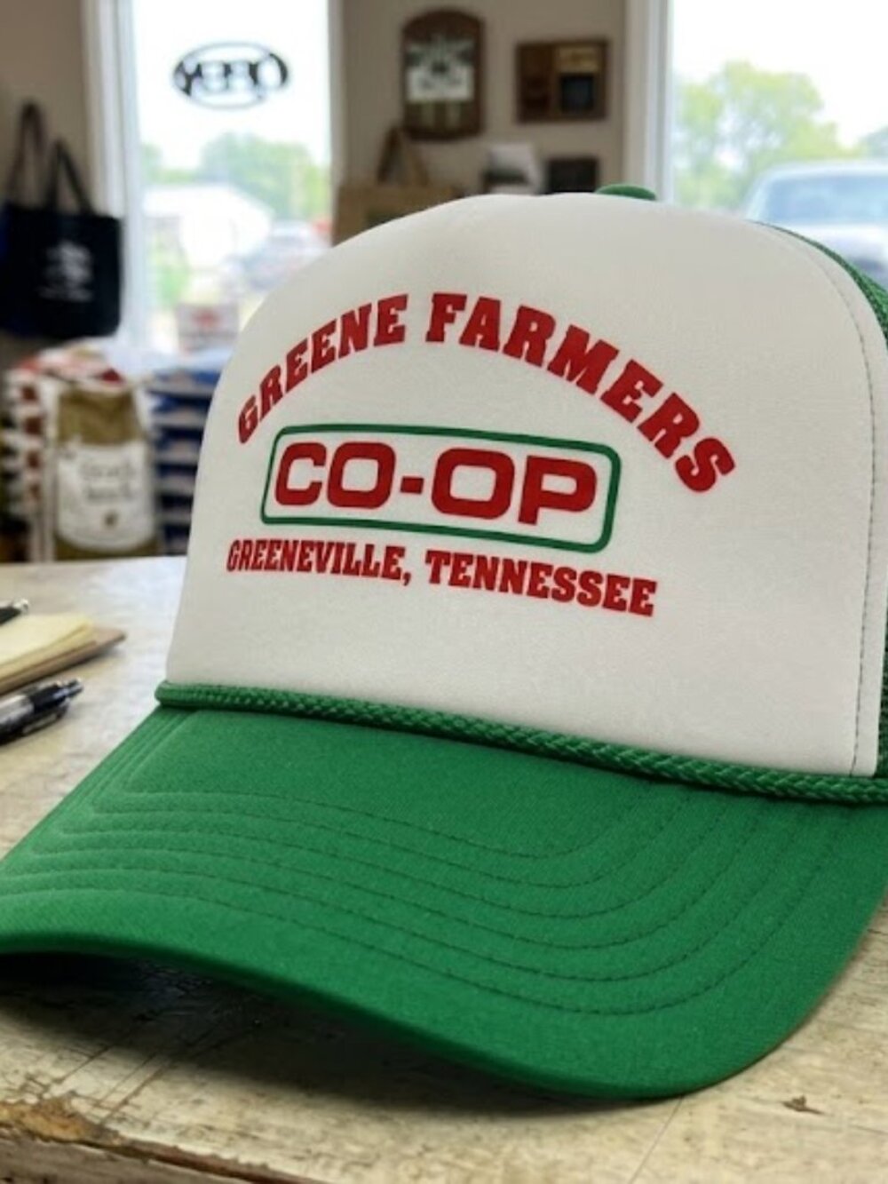 Vintage-Inspired Greene Farmers Co-op Hat Tennessee Farm Foam Rope Trucker Cap